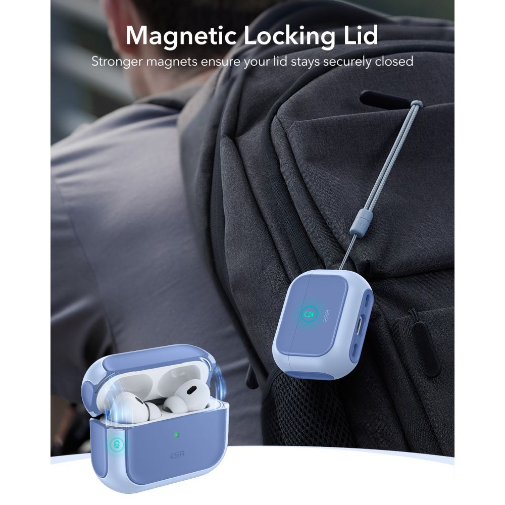ESR Orbit Orbit Halolock MagSafe -kotelo AirPods Pro:lle - sininen