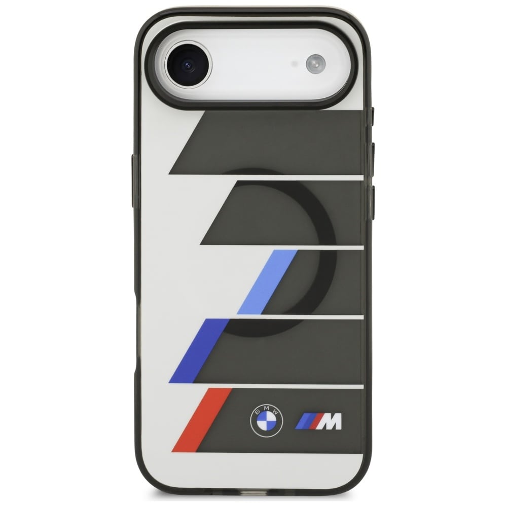 BMW M IML Metal Buttons Tricolor Lines MagSafe tapauksessa iPhone Air - Harmaa