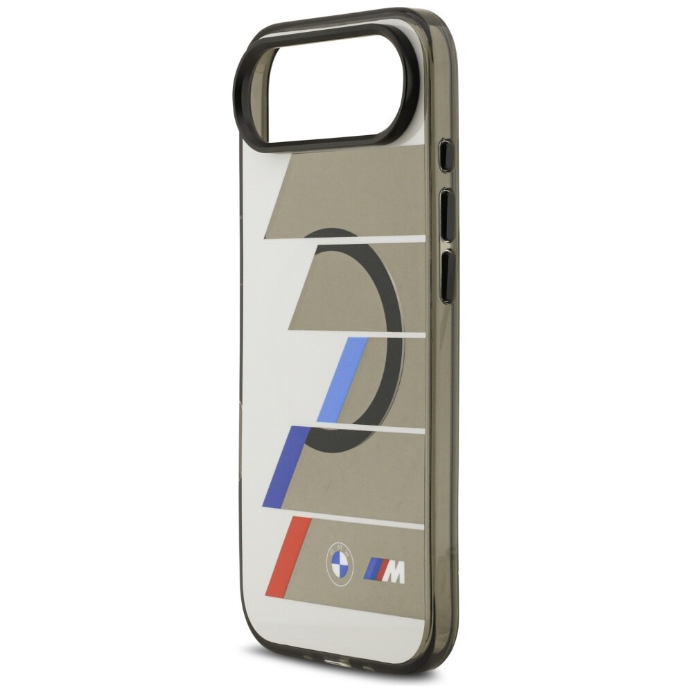BMW M IML Metal Buttons Tricolor Lines MagSafe tapauksessa iPhone Air - Harmaa