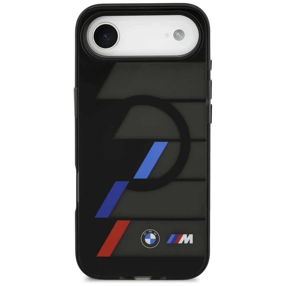 BMW M IML Metal Buttons Tricolor Lines MagSafe tapauksessa iPhone Air - musta
