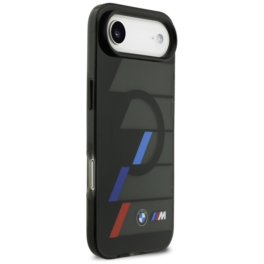 BMW M IML Metal Buttons Tricolor Lines MagSafe tapauksessa iPhone Air - musta