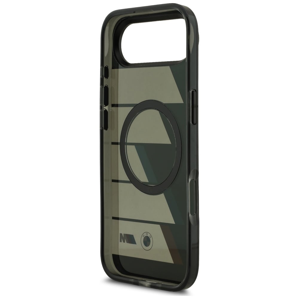 BMW M IML Metal Buttons Tricolor Lines MagSafe tapauksessa iPhone Air - musta