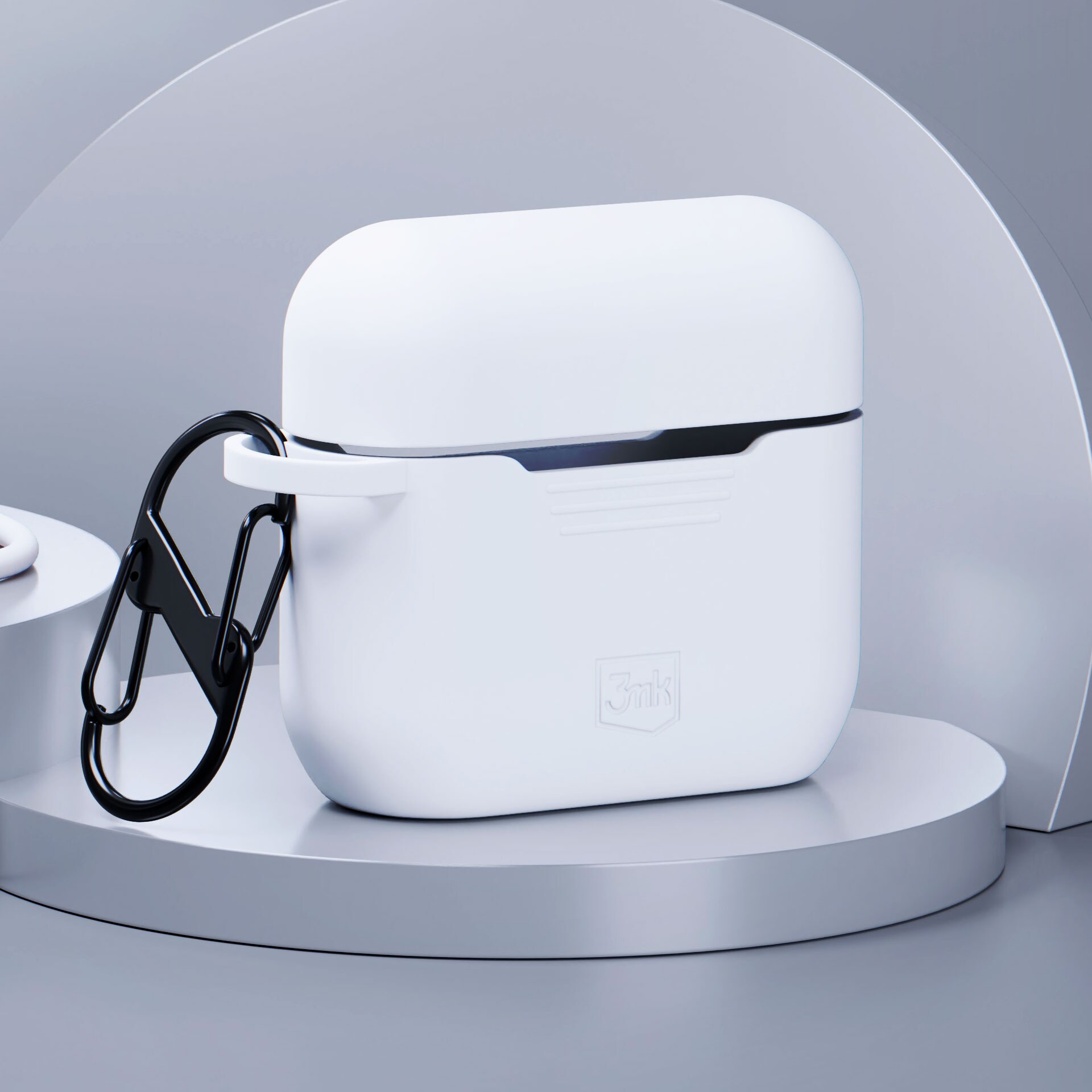 3mk Silikoni AirPods-kotelo AirPods Pro 3:lle - Valkoinen