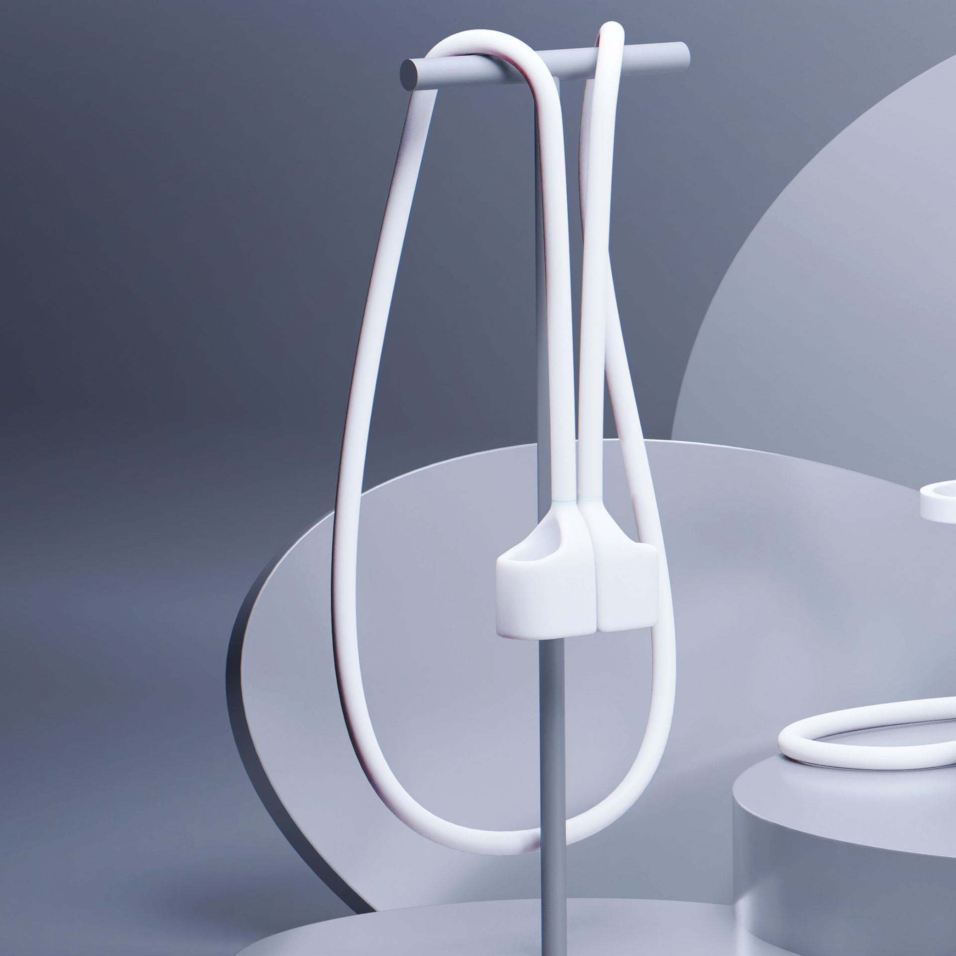 3mk Silikoni AirPods-kotelo AirPods Pro 3:lle - Valkoinen