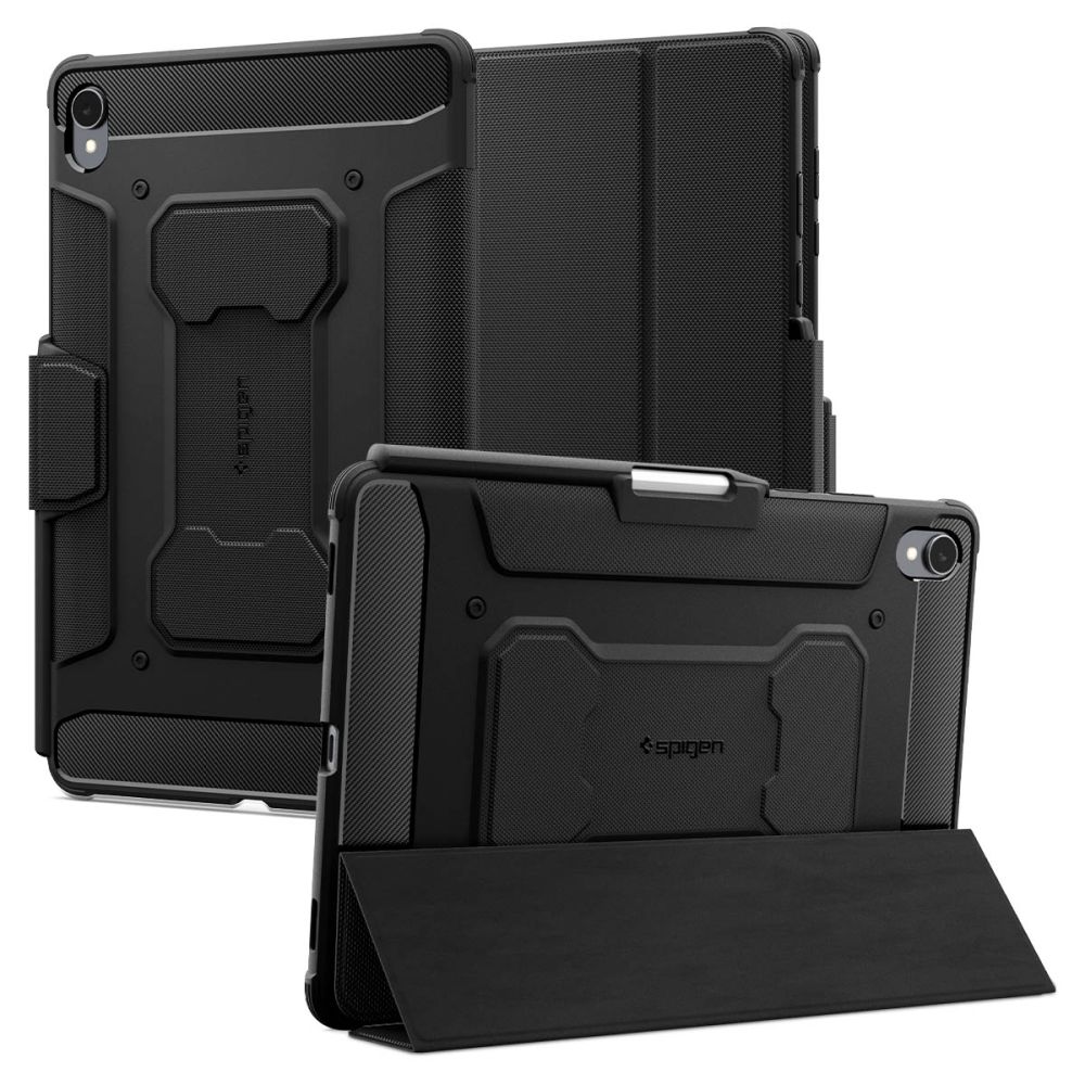 Spigen Rugged Armor "Pro" kotelo Samsung Galaxy Tab S11 11.0:lle - musta