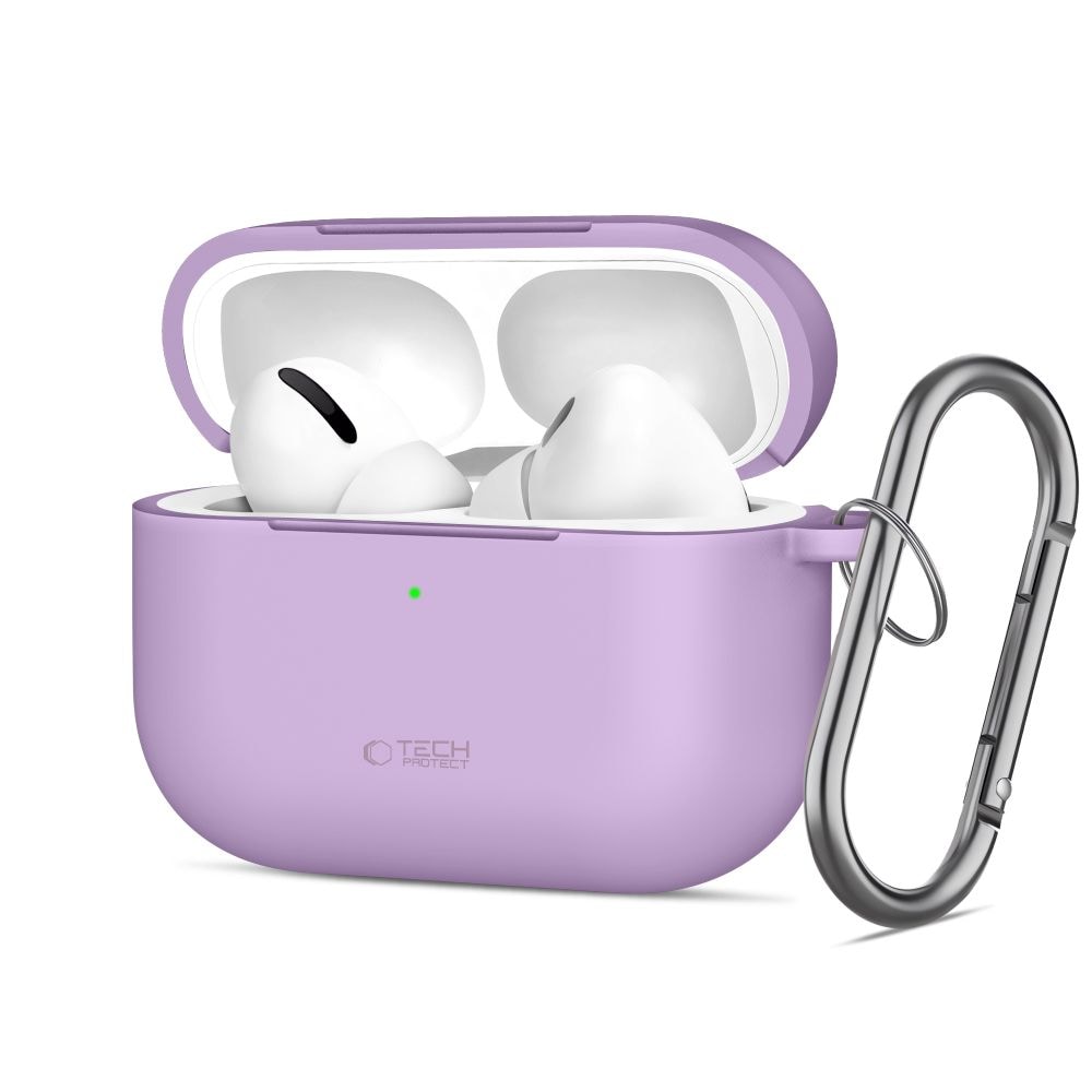 Tech-Protect silikoninen koukkukotelo AirPods Pro - violetti