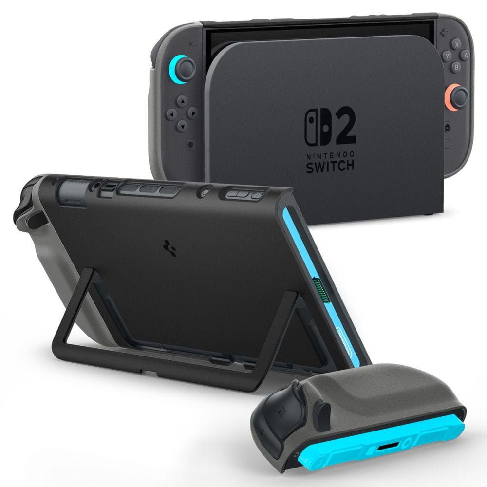 Spigen Nano Pop -kotelo Nintendo Switch 2:lle - musta