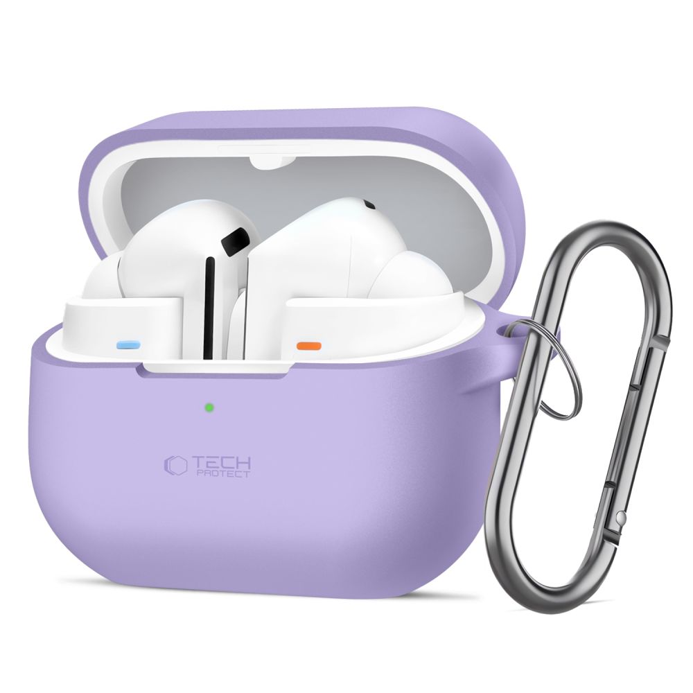 Tech-Protect Silikoni koukku kotelo Samsung Galaxy Buds 3 / 3 FE / 3 Pro - violetti