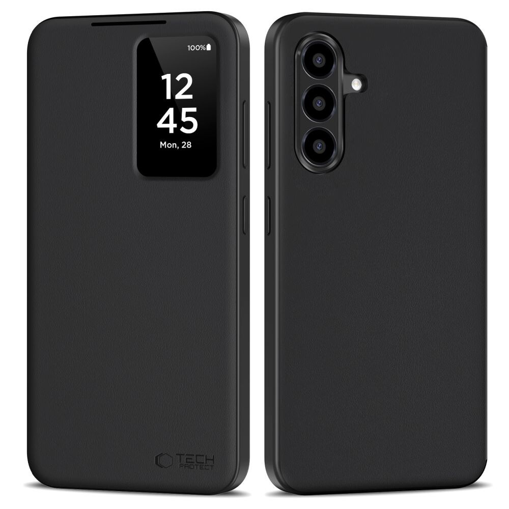Tech-Protect älykäs lompakko kotelo Samsung Galaxy A26 5G / A17 4G / 5G - Matta musta