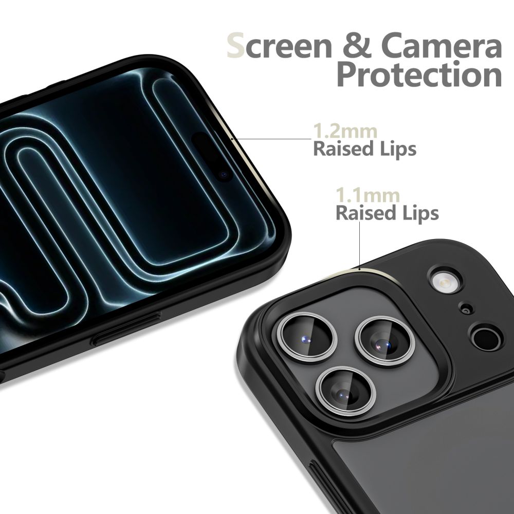 Tech-Protect MagMat kotelo iPhone 17 Pro Max - mattamusta - Matta musta