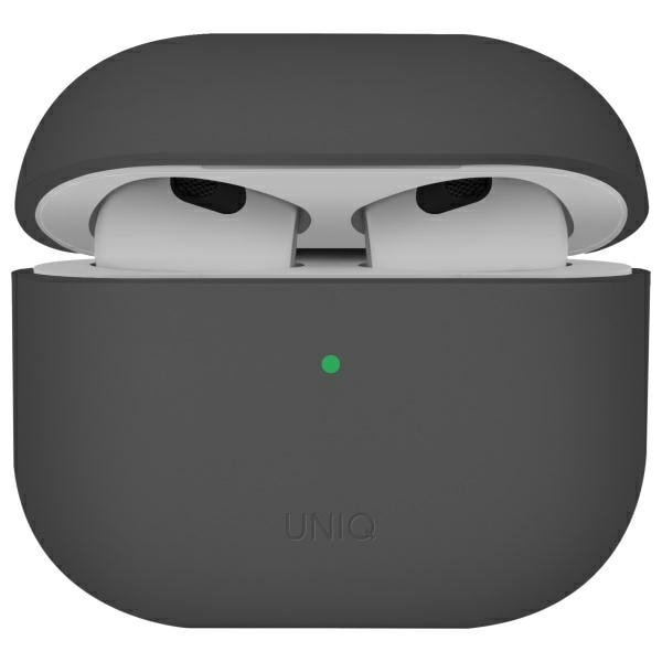 Uniq Lino Silikoni AirPods 4 -kotelo - harmaa