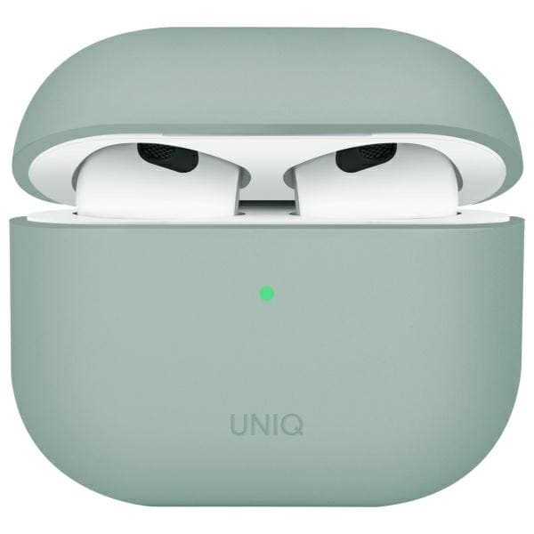 Uniq Lino Silikoni AirPods 4 -kotelo - vihreä