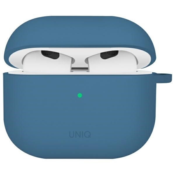 Uniq Nexo AirPods 4 + korvanapit Silikonikotelo - sininen