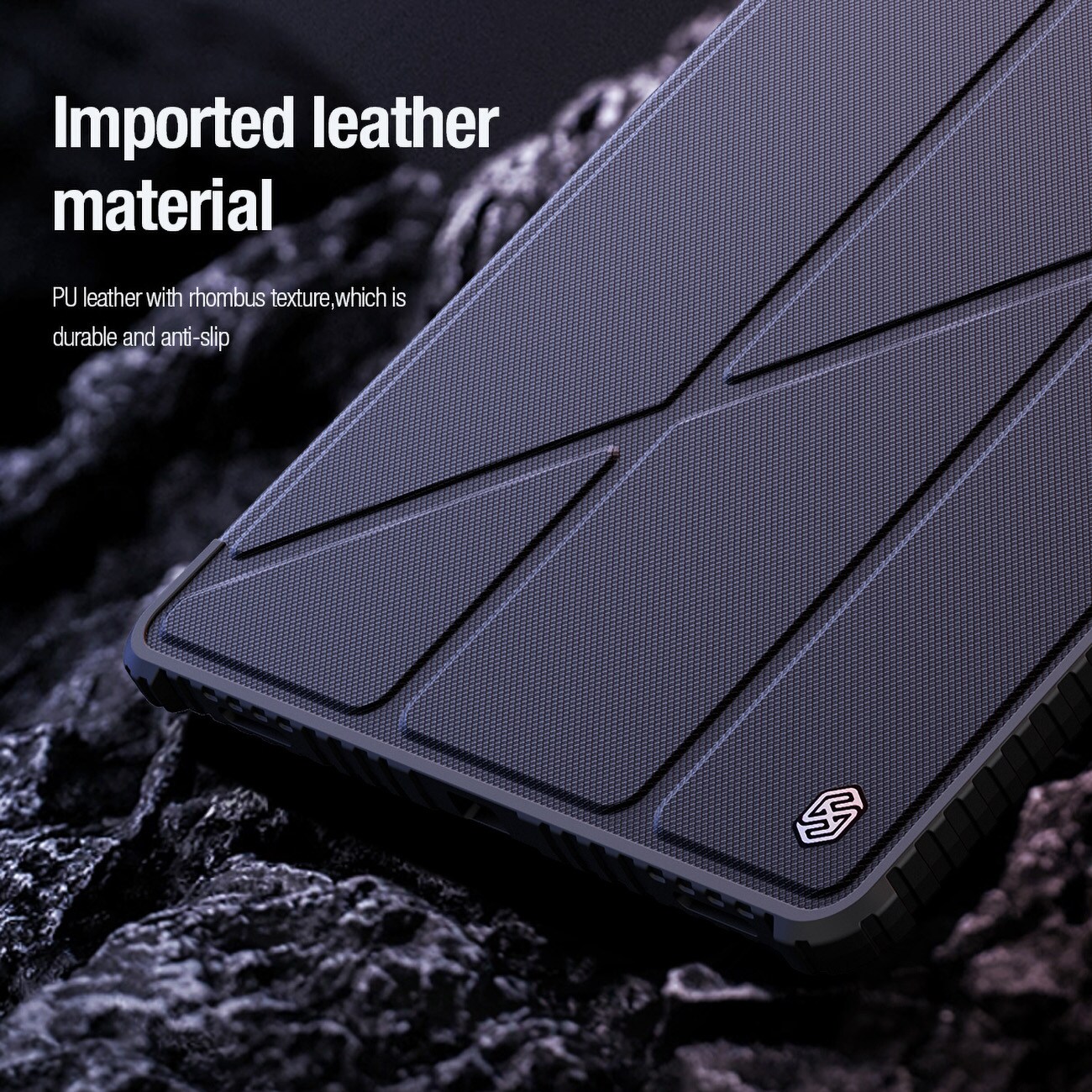 Nillkin Bumper Leather Case Pro kotelo Samsung Galaxy Tab S9+ - musta