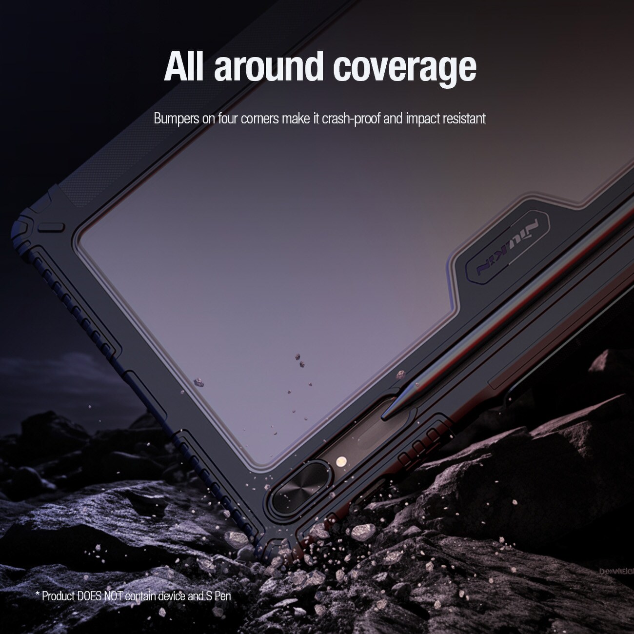 Nillkin Bumper Leather Case Pro kotelo Samsung Galaxy Tab S9+ - musta