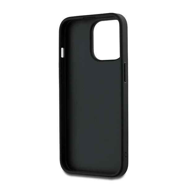 DKNY Rannehihna Stock Logo tapauksessa iPhone 14 Pro - musta