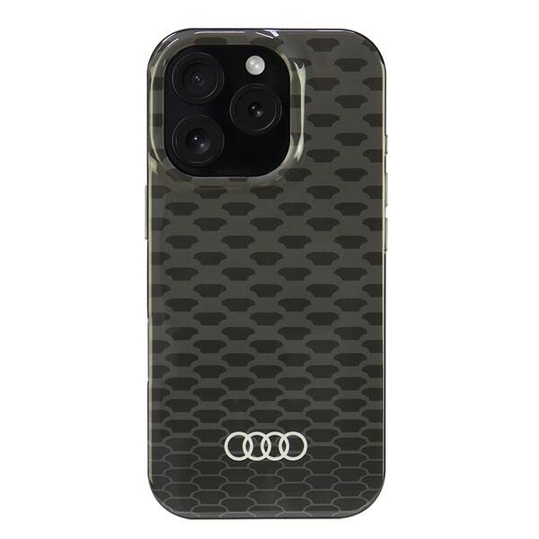 Audi IML Stitching Pattern MagSafe iPhone 16 Pro 6.3" musta kovalevy AU-IMLMIP16P-Q5/D3-BK