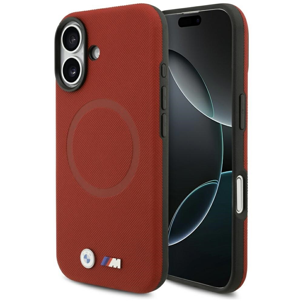 BMW M FW Metallilogo MagSafe-kotelo iPhone 17:lle - punainen