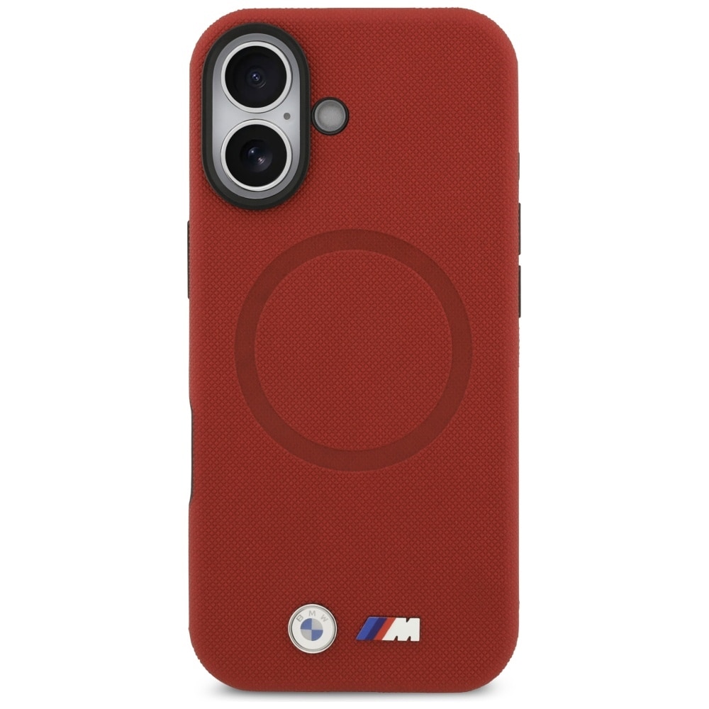 BMW M FW Metallilogo MagSafe-kotelo iPhone 17:lle - punainen