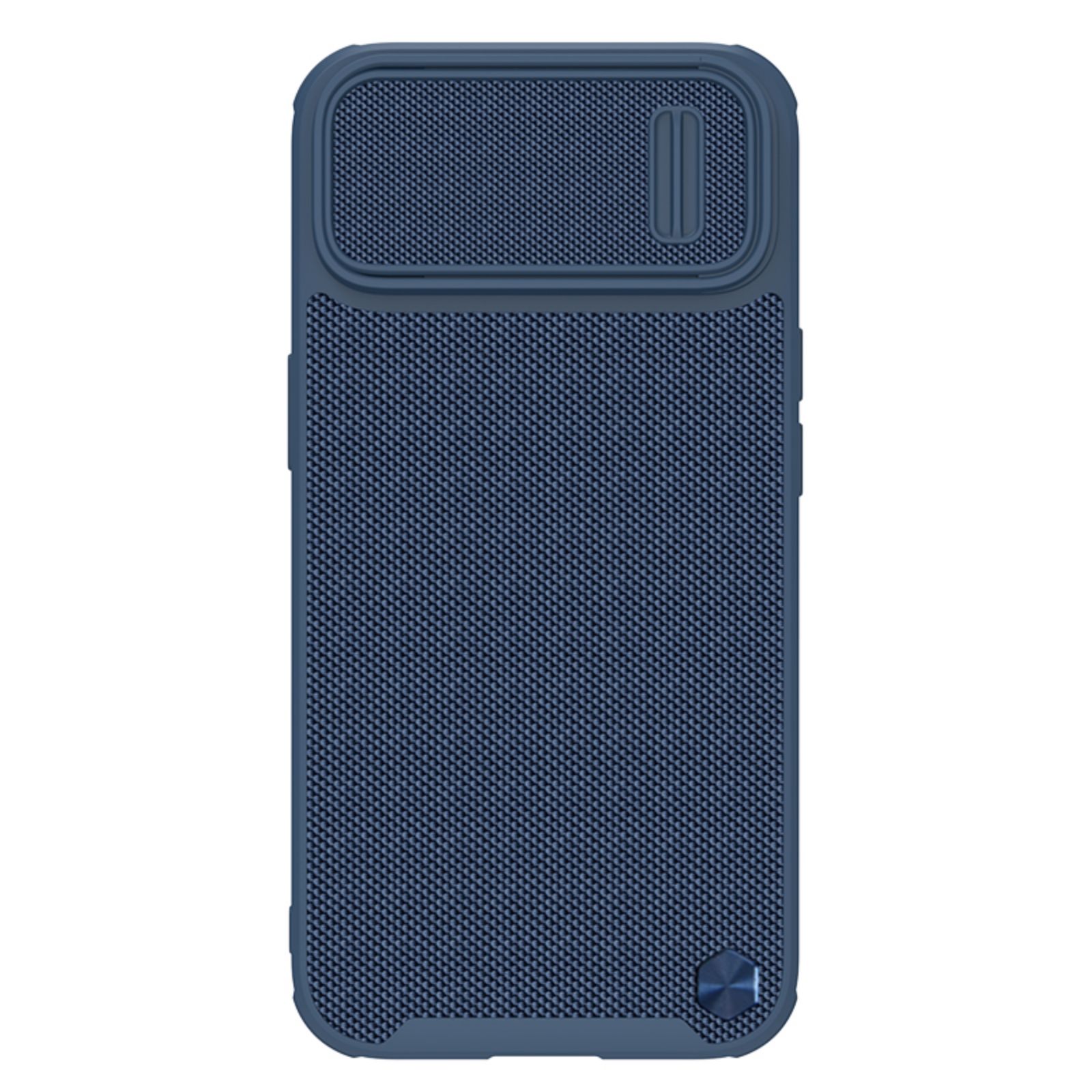 Nillkin Textured S Case for iPhone 14 Plus, panssaroitu suojus, jossa on kamerasuoja, sininen