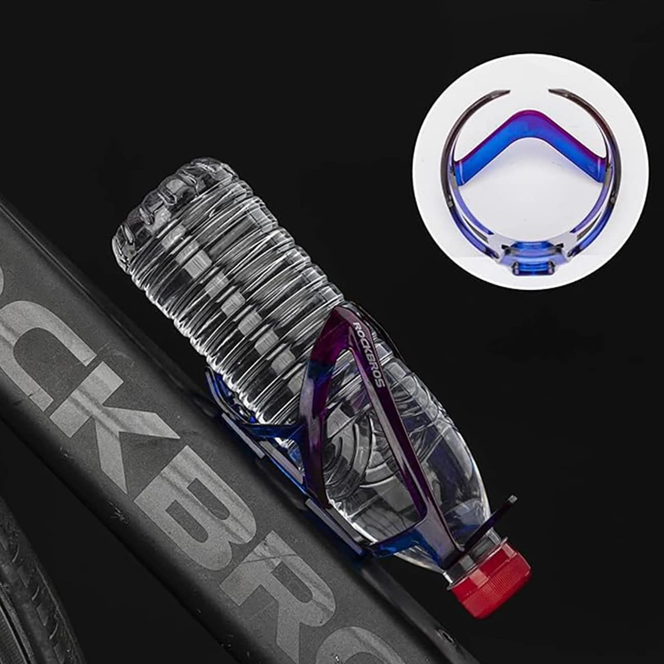 Rockbros FK338 Pyöräilyn pullonpidin - sininen ja violetti