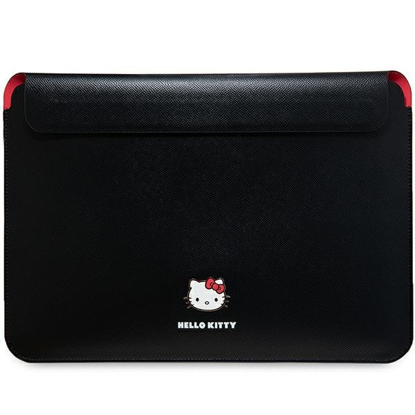 Hello Kitty PU Metal Logo kotelo 14" kannettavalle tietokoneelle - musta