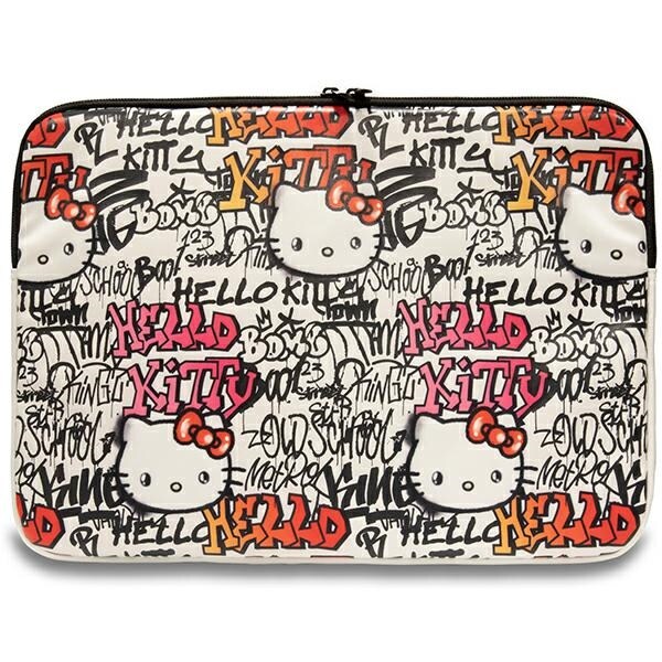 Hello Kitty PU Metal Logo kotelo 14" kannettavalle tietokoneelle - beige