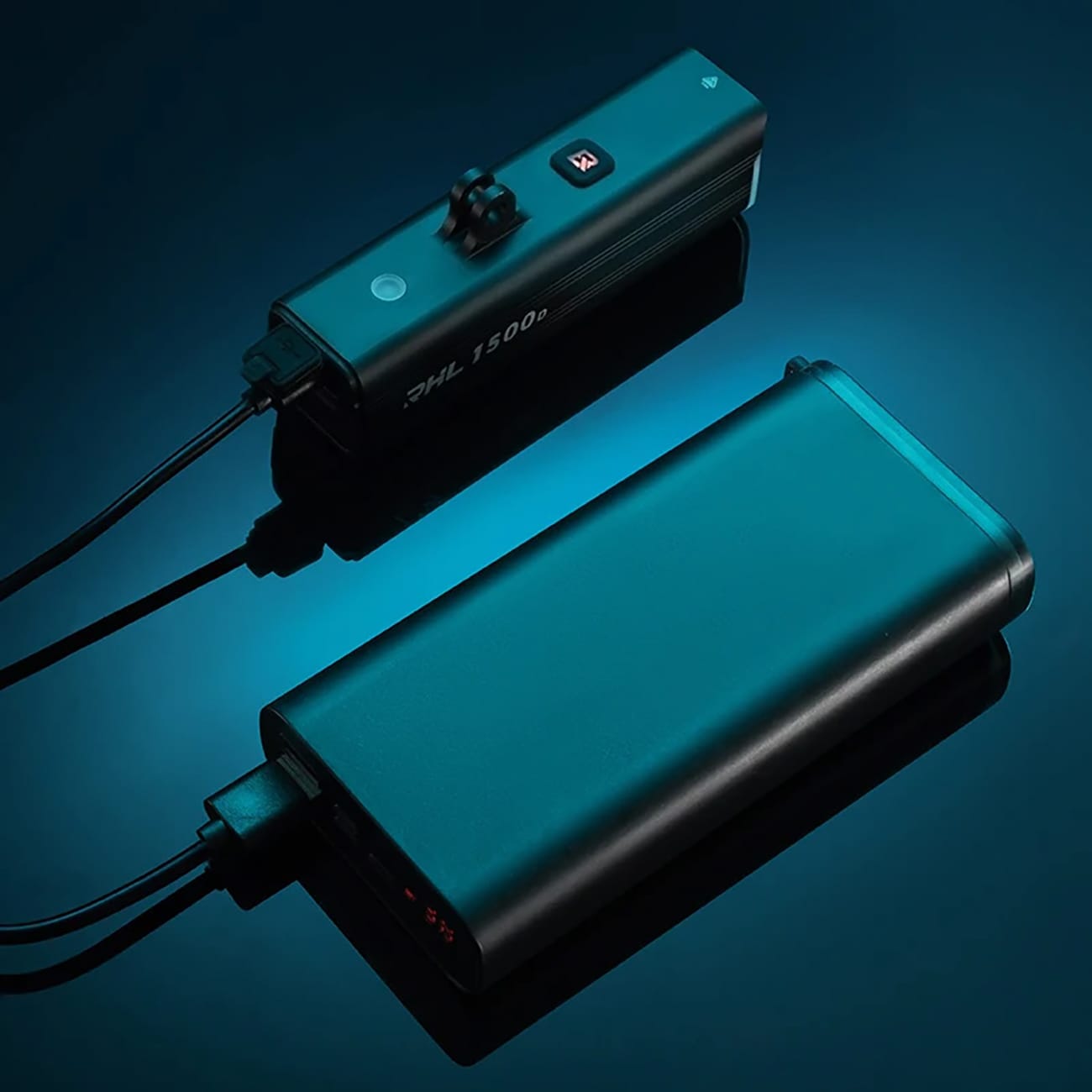 Rockbros RHL1500 etupyörän valo 5000mAh 1500lm IPX6 - musta