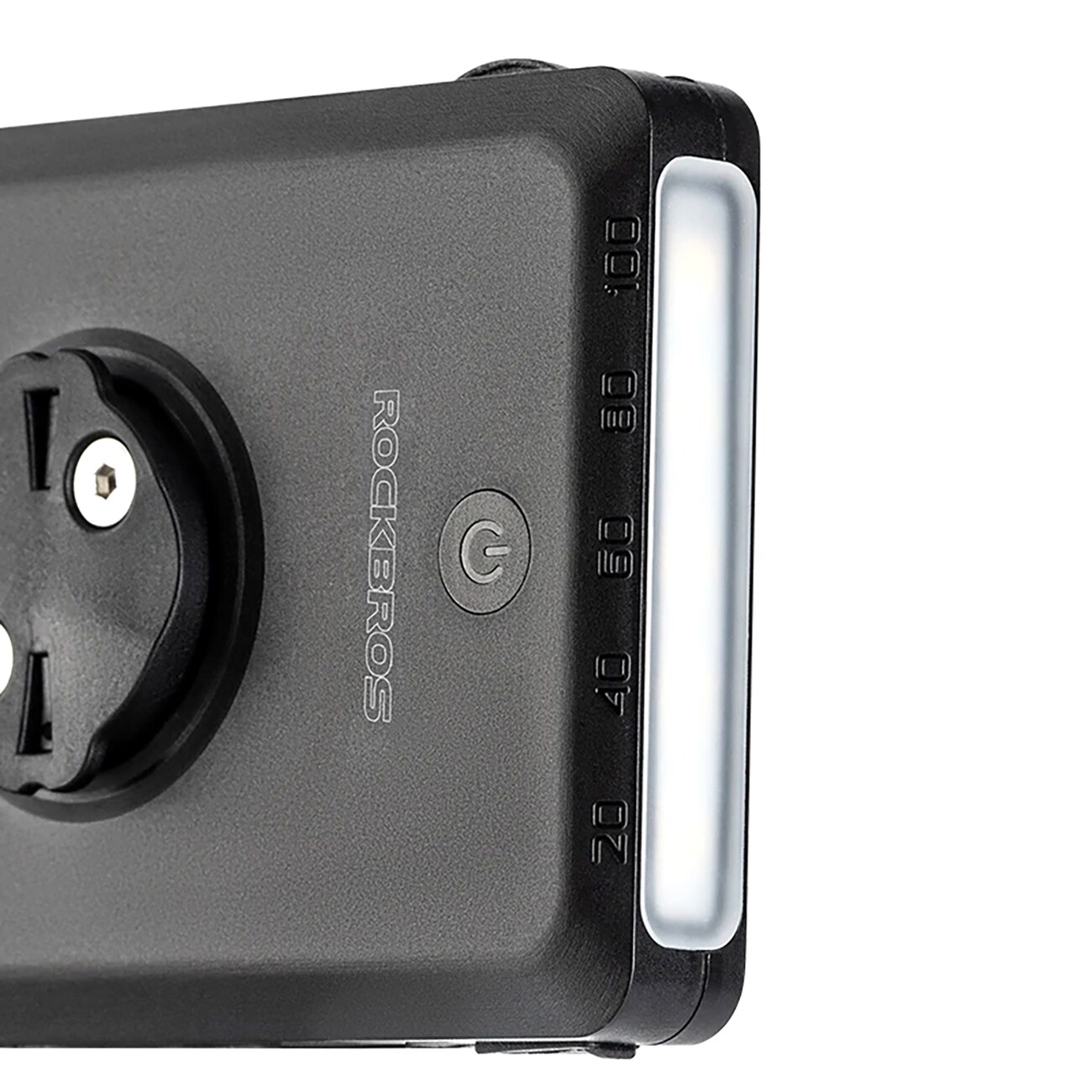 Rockbros JP008 etupyörävalo laskuriin, jossa on virtalähde 5000mAh 150lm IPX6 - musta - musta