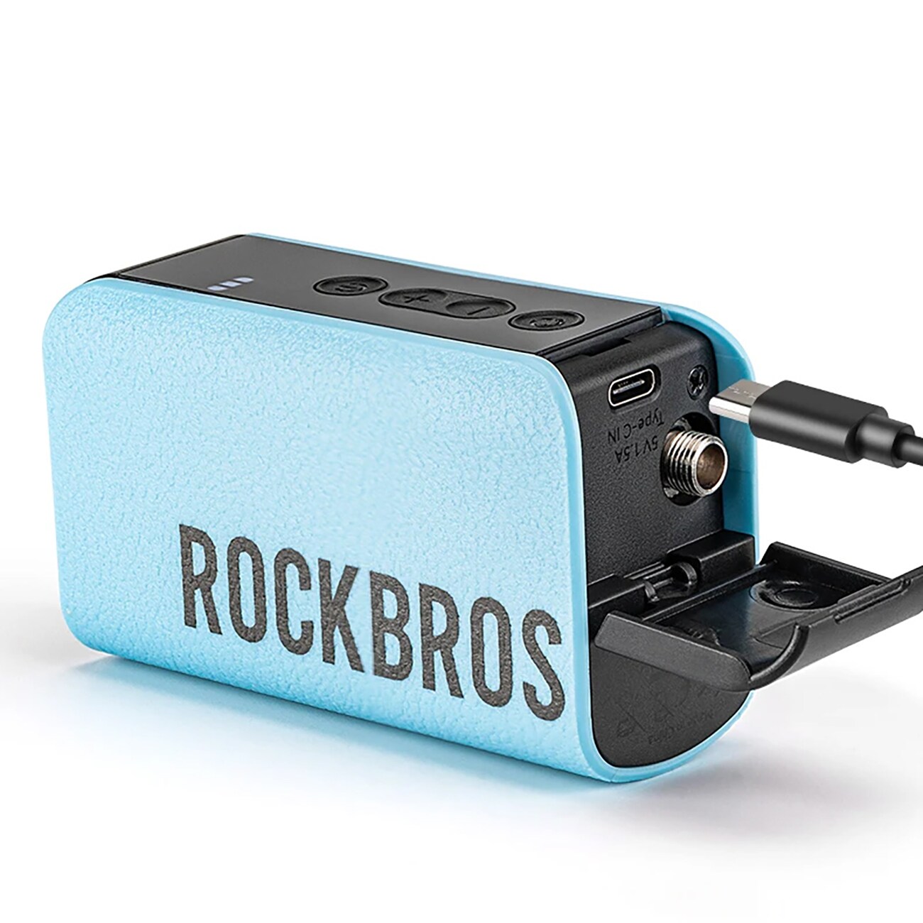 Rockbros Sähköinen pumppukompressori digitaalisella näytöllä palloille - sininen