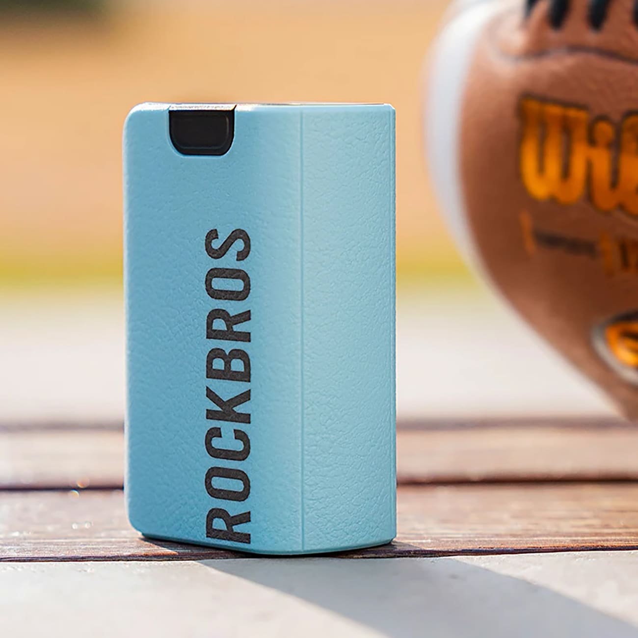 Rockbros Sähköinen pumppukompressori digitaalisella näytöllä palloille - sininen