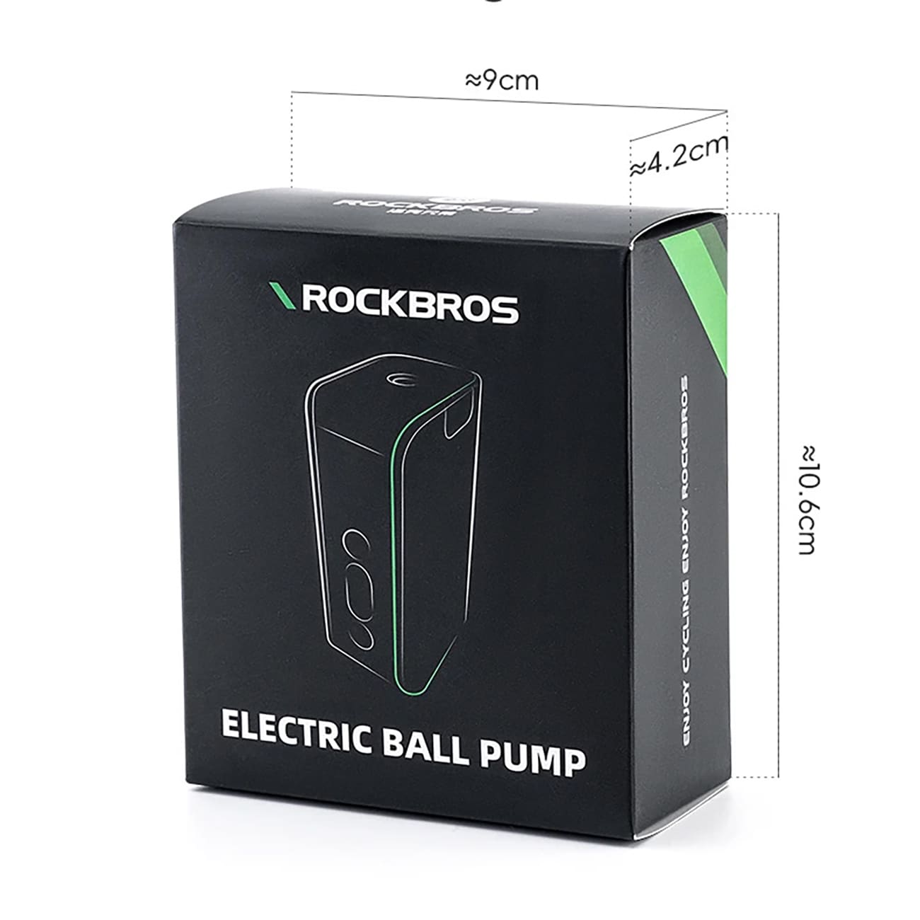 Rockbros Sähköinen pumppukompressori digitaalisella näytöllä palloille - sininen