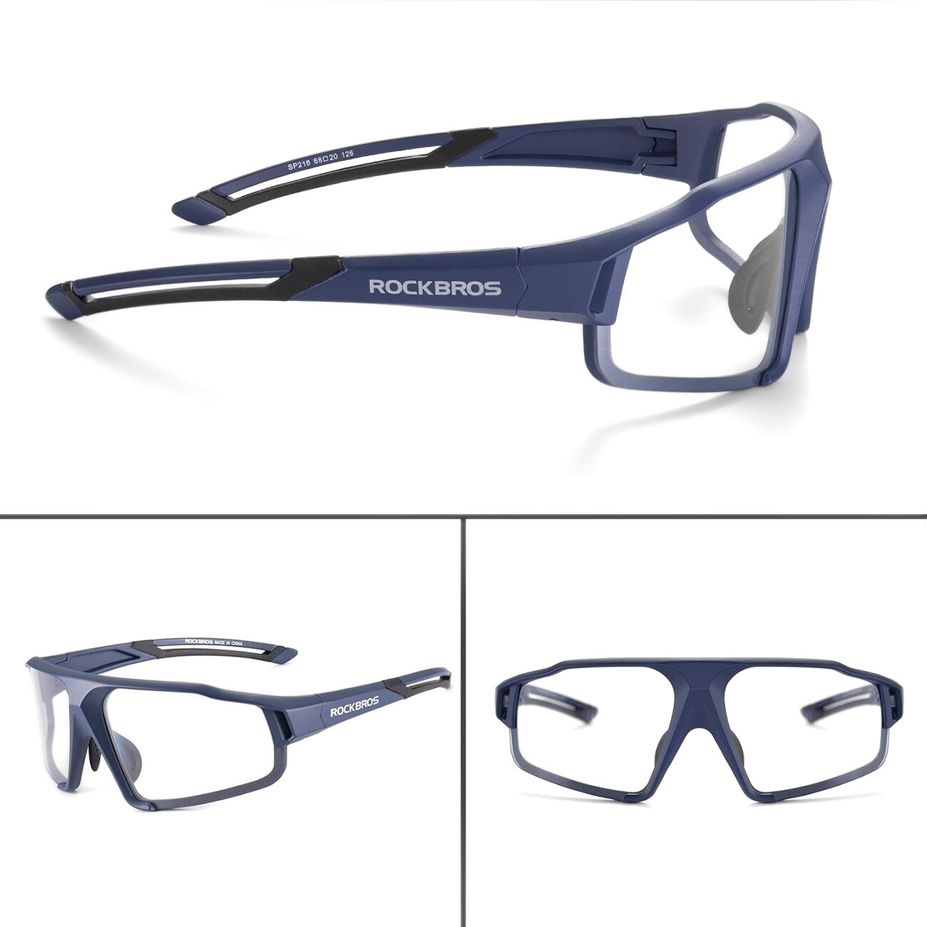 Rockbros SP216BL fotokromaattinen UV400 pyöräilylasit - sininen