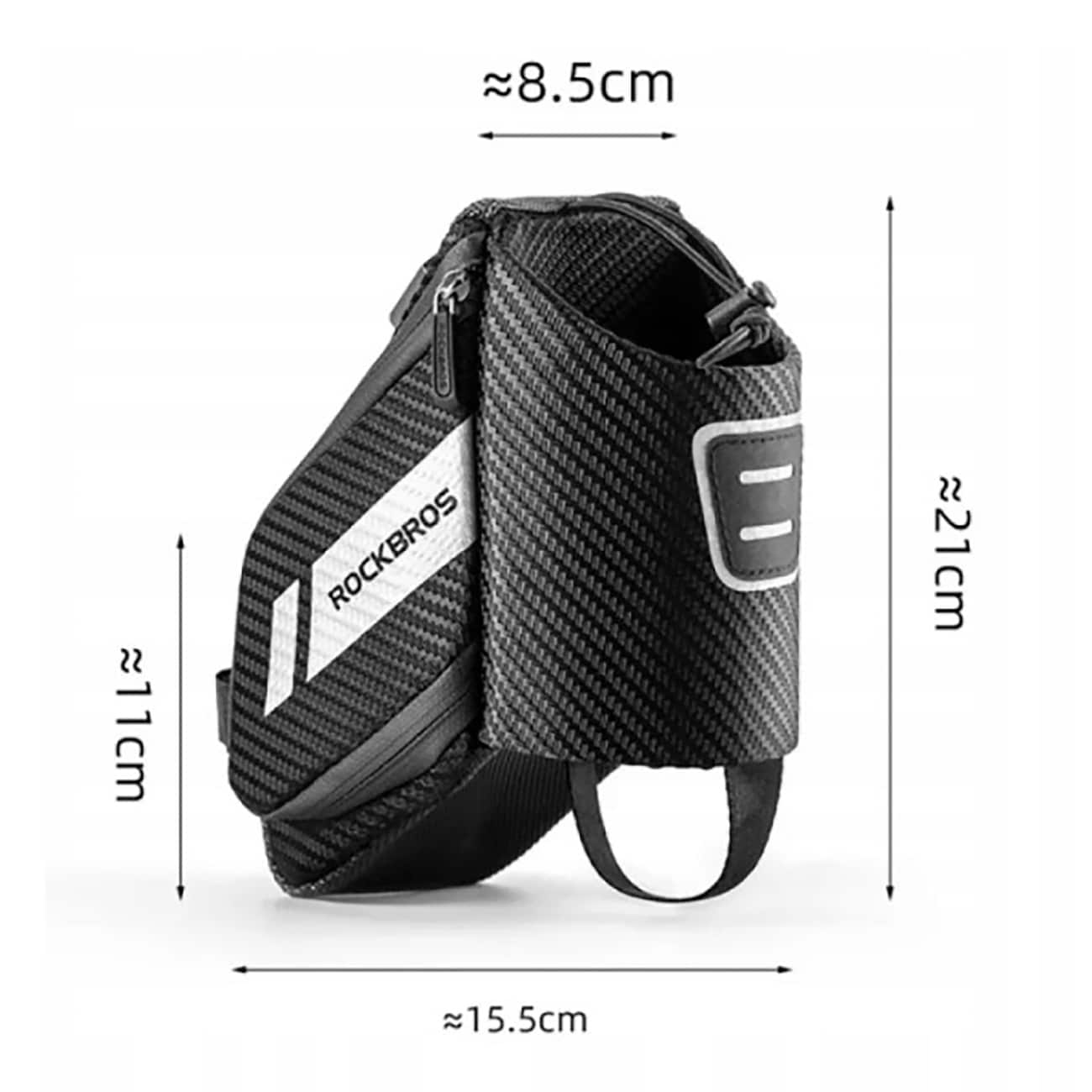 Rockbros C32BK satulalaukku 1,5 l vesipullotasku - musta