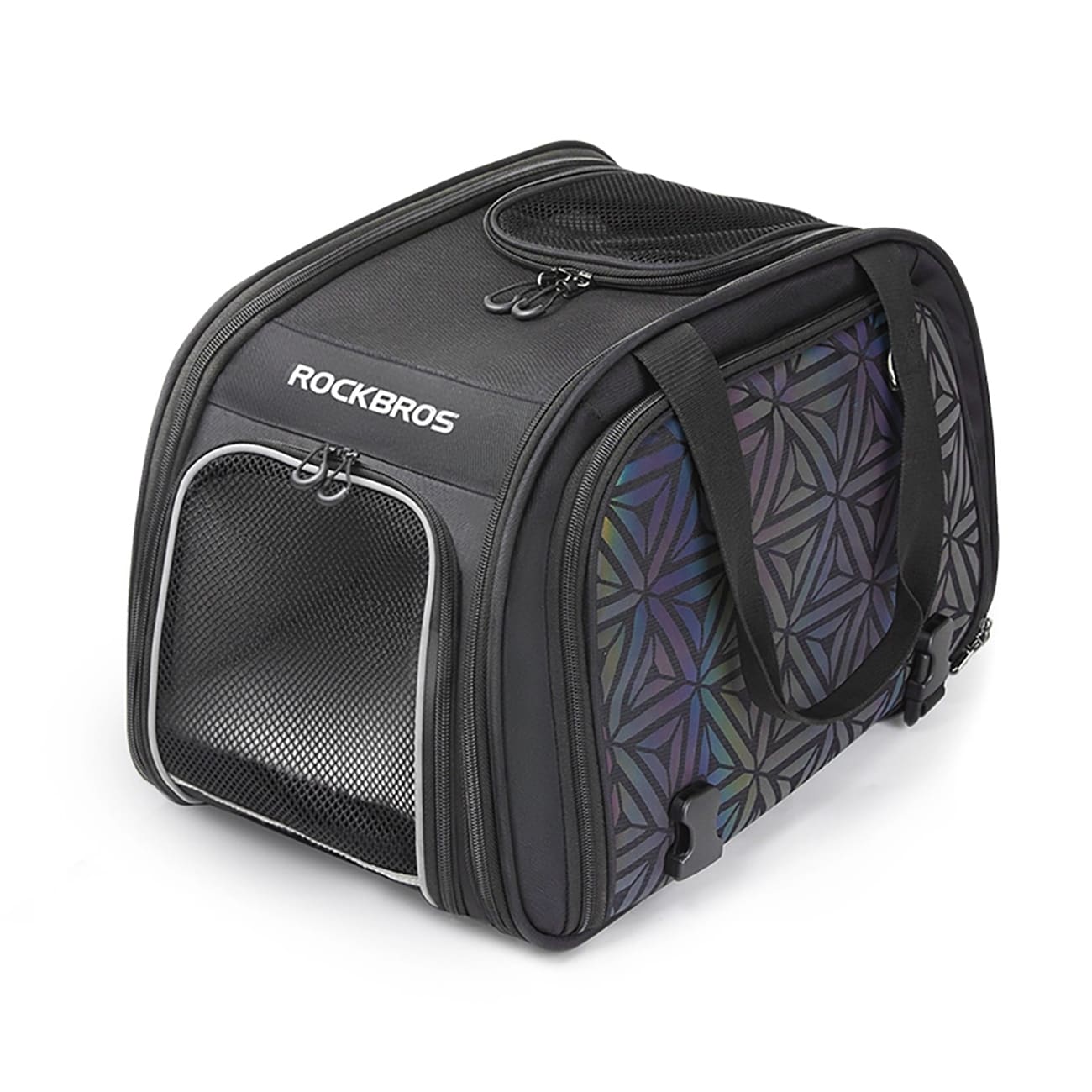 Rockbros 30140028001 kuljetuspyörälaukku kissoille ja koirille - musta