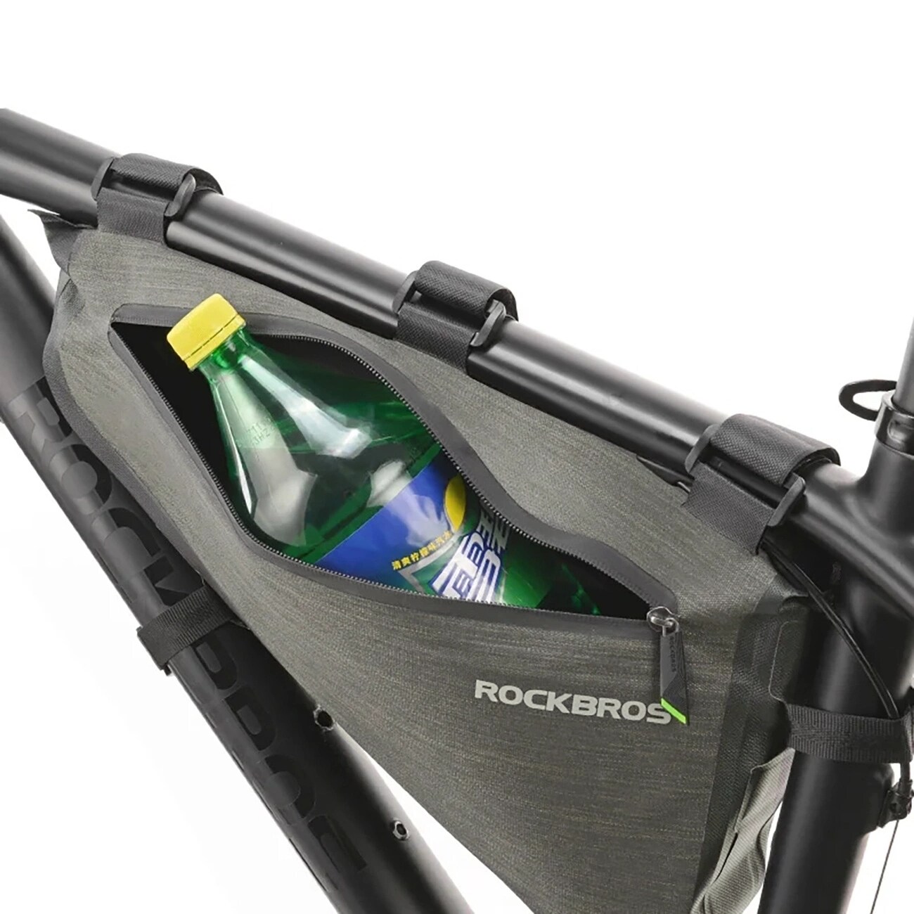 Rockbros AS-017 polkupyörän runkolaukku 5 l - tummanvihreä