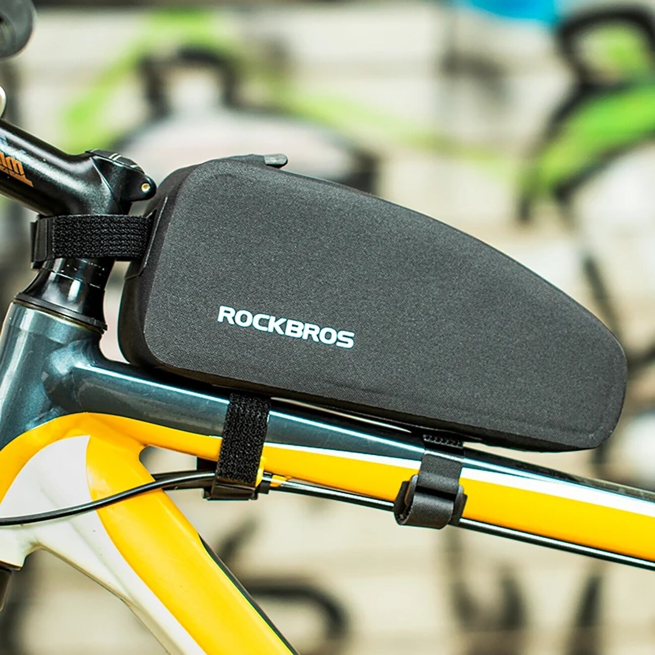 Rockbros AS-019 polkupyörän runkolaukku vedenpitävä 1,5 l - musta