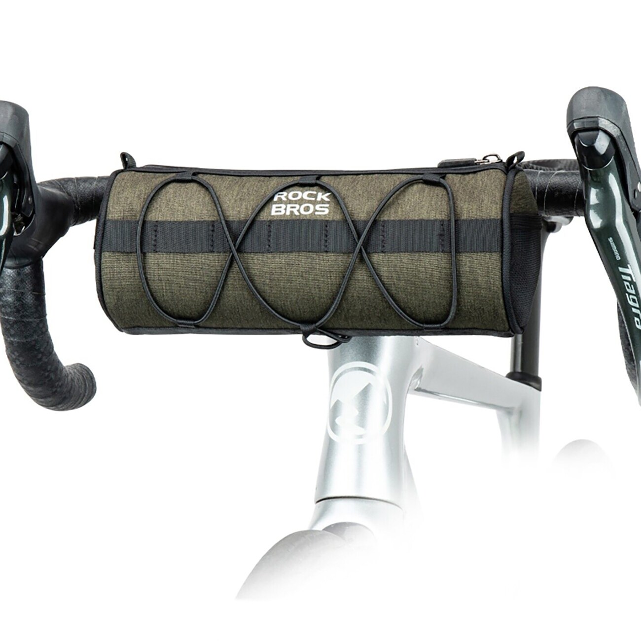 Rockbros 30110049001 polkupyörän ohjaustangon laukku 2 l - vihreä