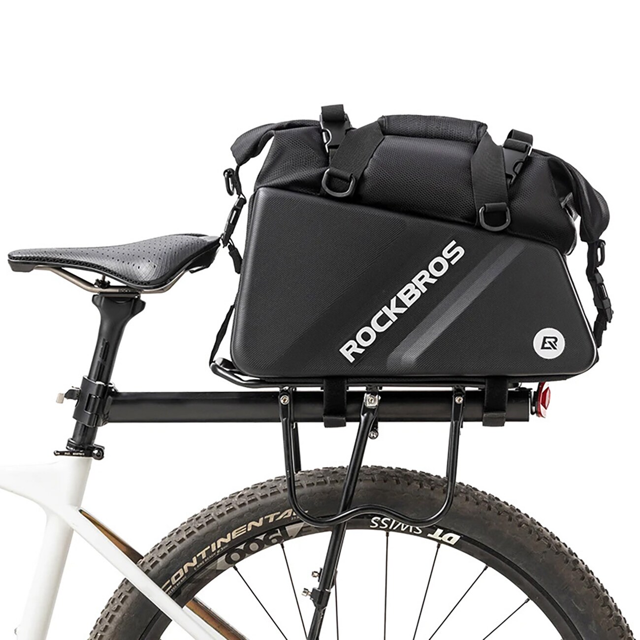 Rockbros 30140090001 polkupyörälaukku tavaratilaan 11.6l - musta