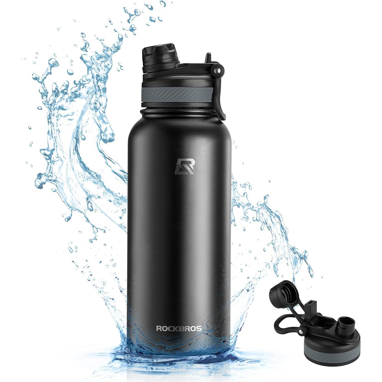 Rockbros 35210029001 lämpöpullo pyöräilyjuomille 550 ml - musta