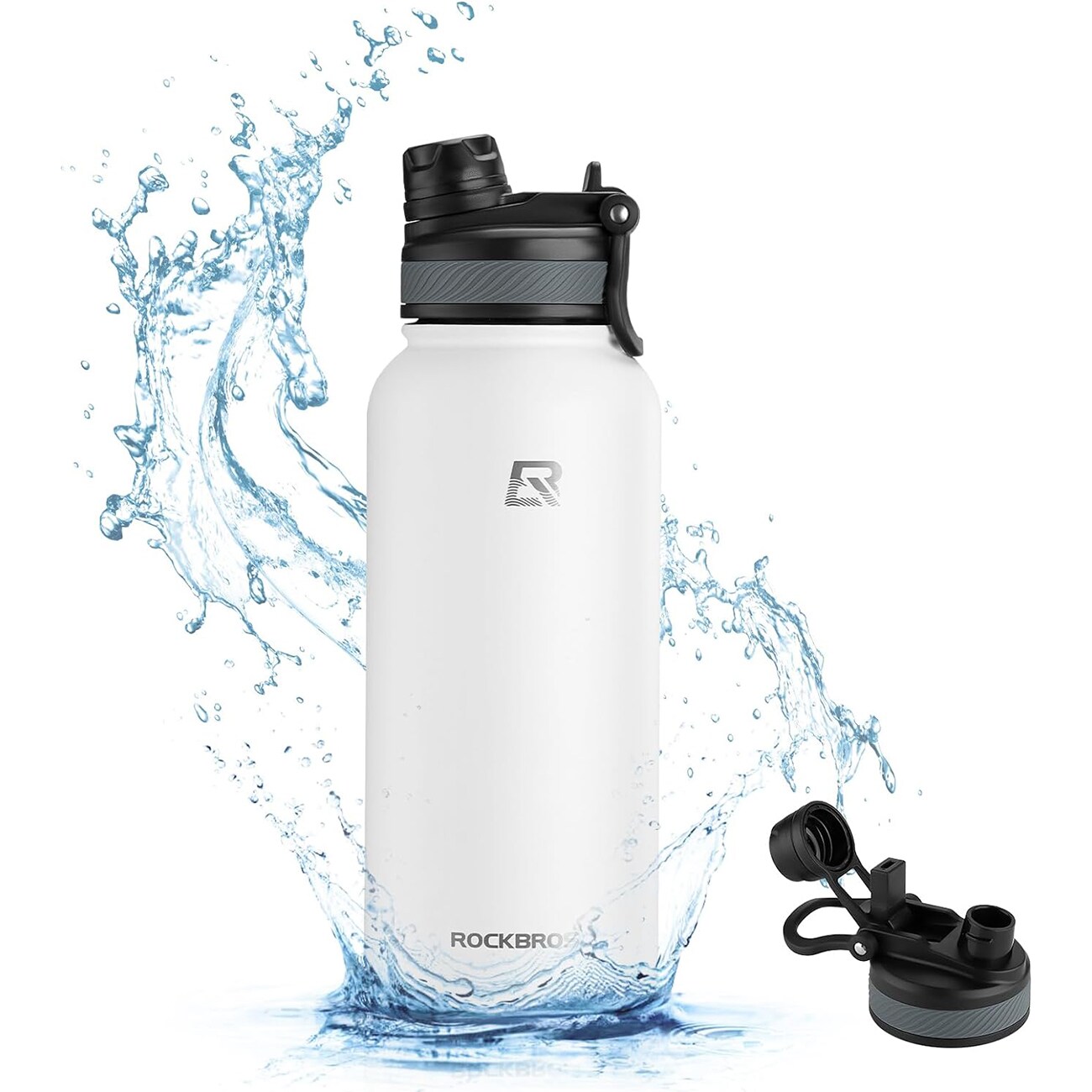 Rockbros 35210029005 lämpöpolkupyöräpullo juomille 550 ml - valkoinen