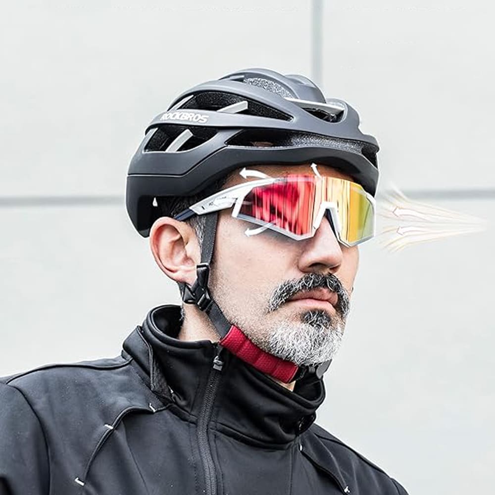 Rockbros SP297 polarisoivat pyöräilylasit - valkoinen