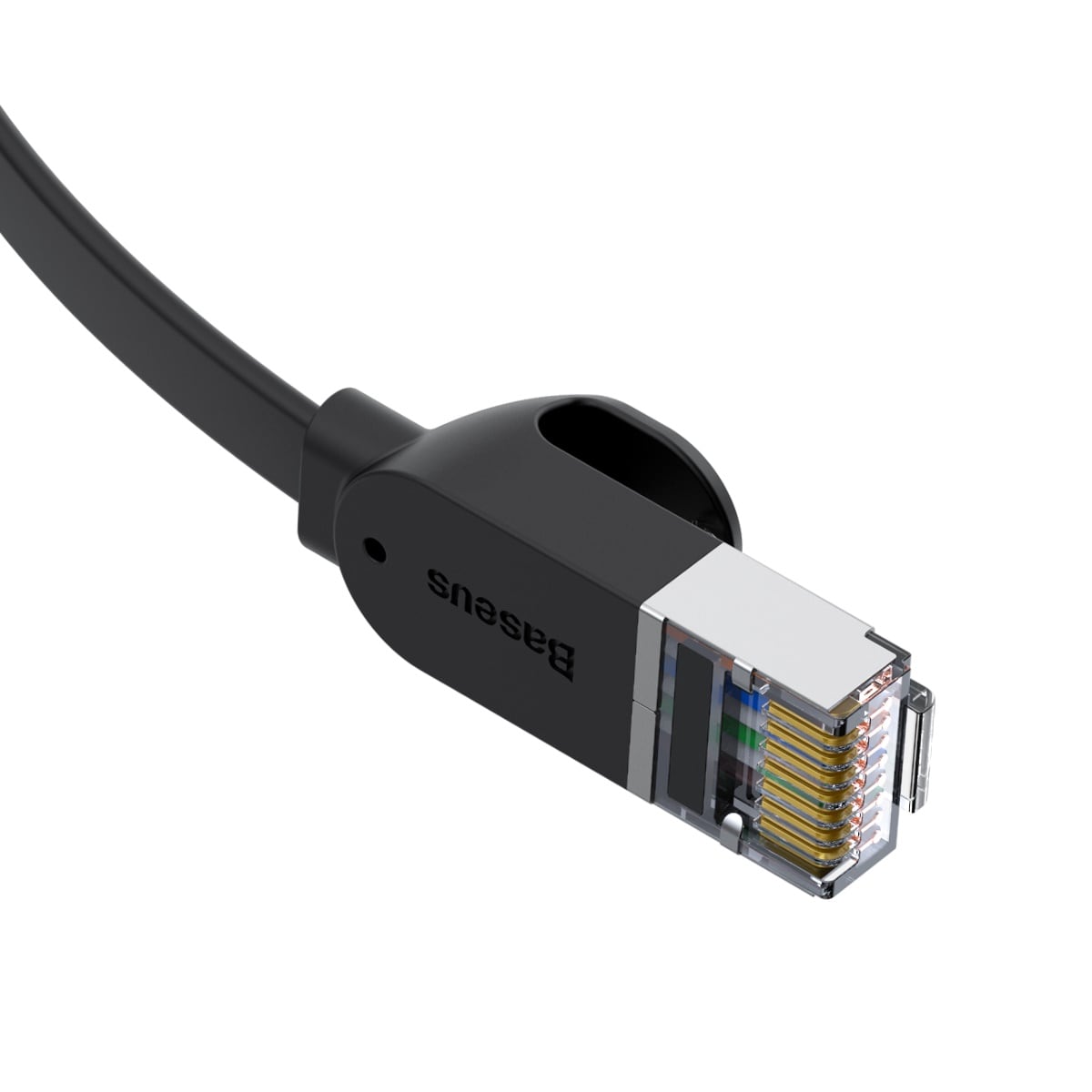 Baseus Nopea litteä Ethernet CAT6 RJ45 verkkokaapeli 1m - musta
