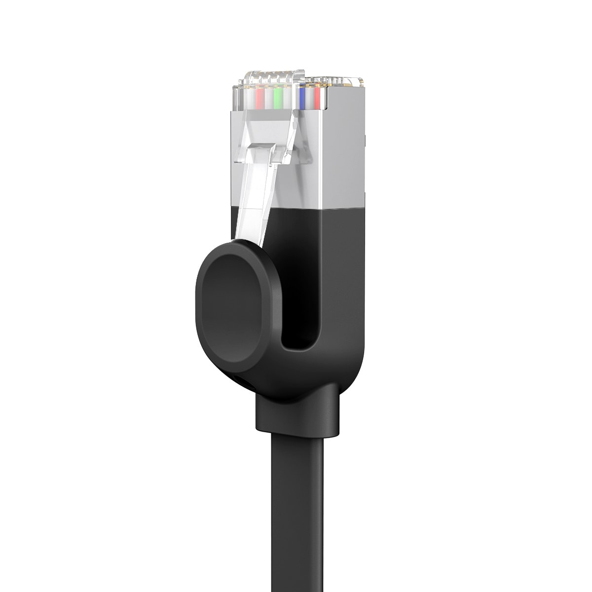 Baseus Nopea litteä Ethernet CAT6 RJ45 verkkokaapeli 1m - musta