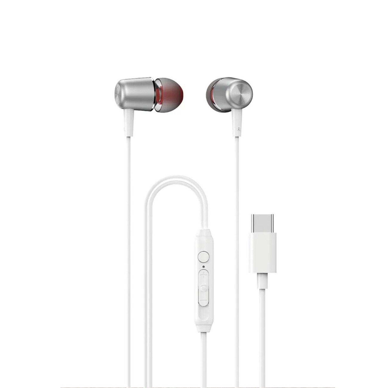 Dudao X1PROT Johdolliset USB-C-kuulokkeet 1,2 m - valkoinen