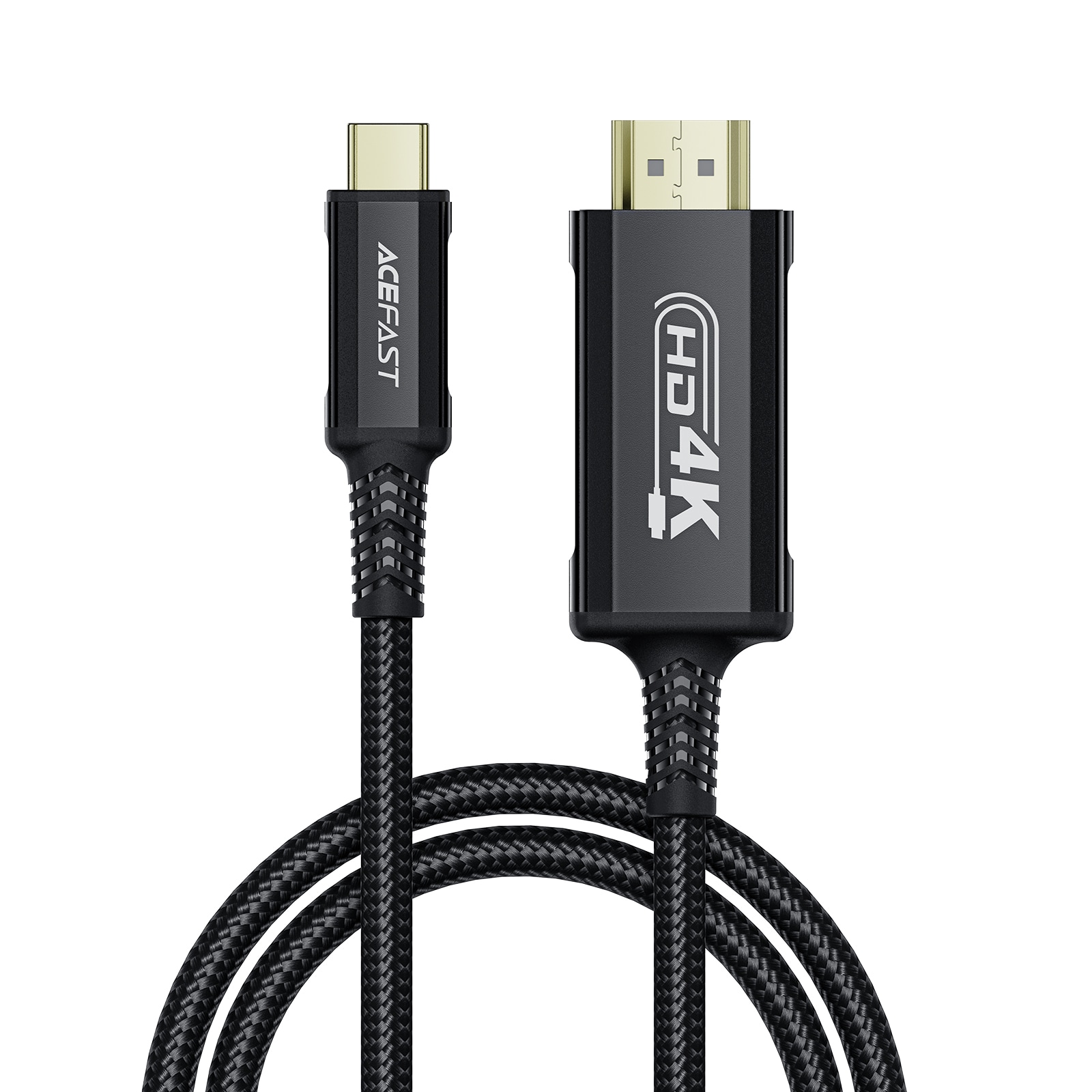 Acefast C1 USB-C/HDMI videokaapeli 4K 60Hz HDR 1.8m - Musta