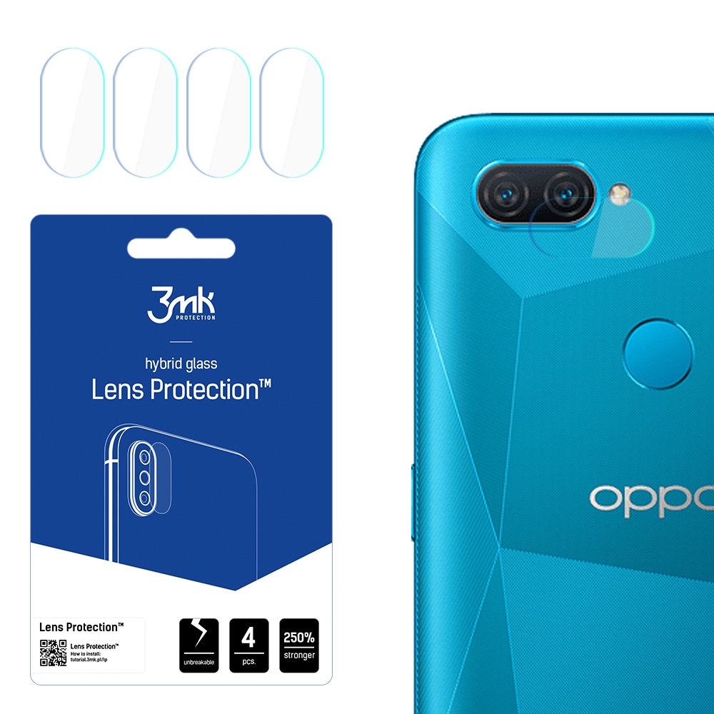 3mk Objektiivin suojalasi kameran lasille Oppo A12:lle 3mk