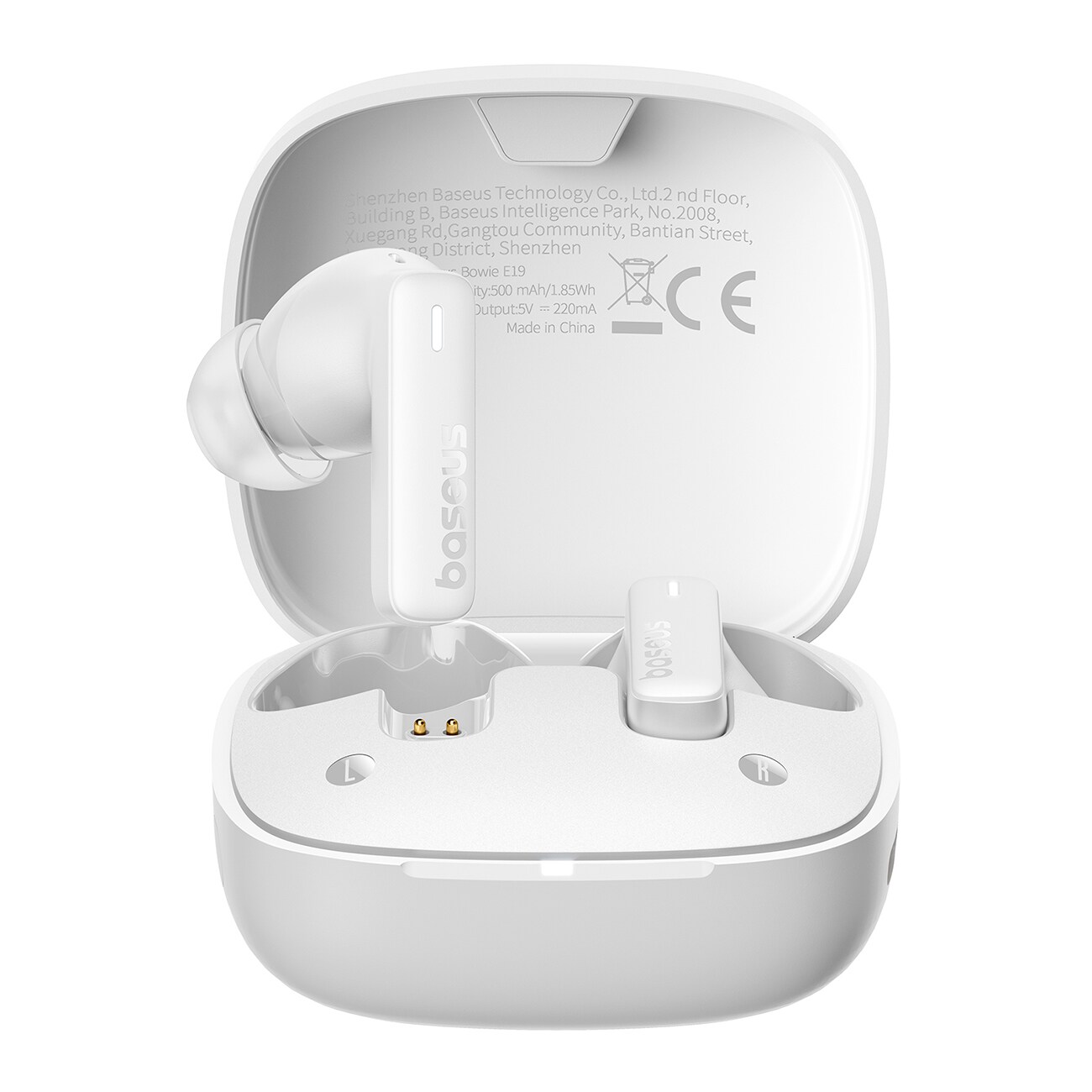 Baseus Bowie E19 TWS langattomat kuulokkeet - valkoinen