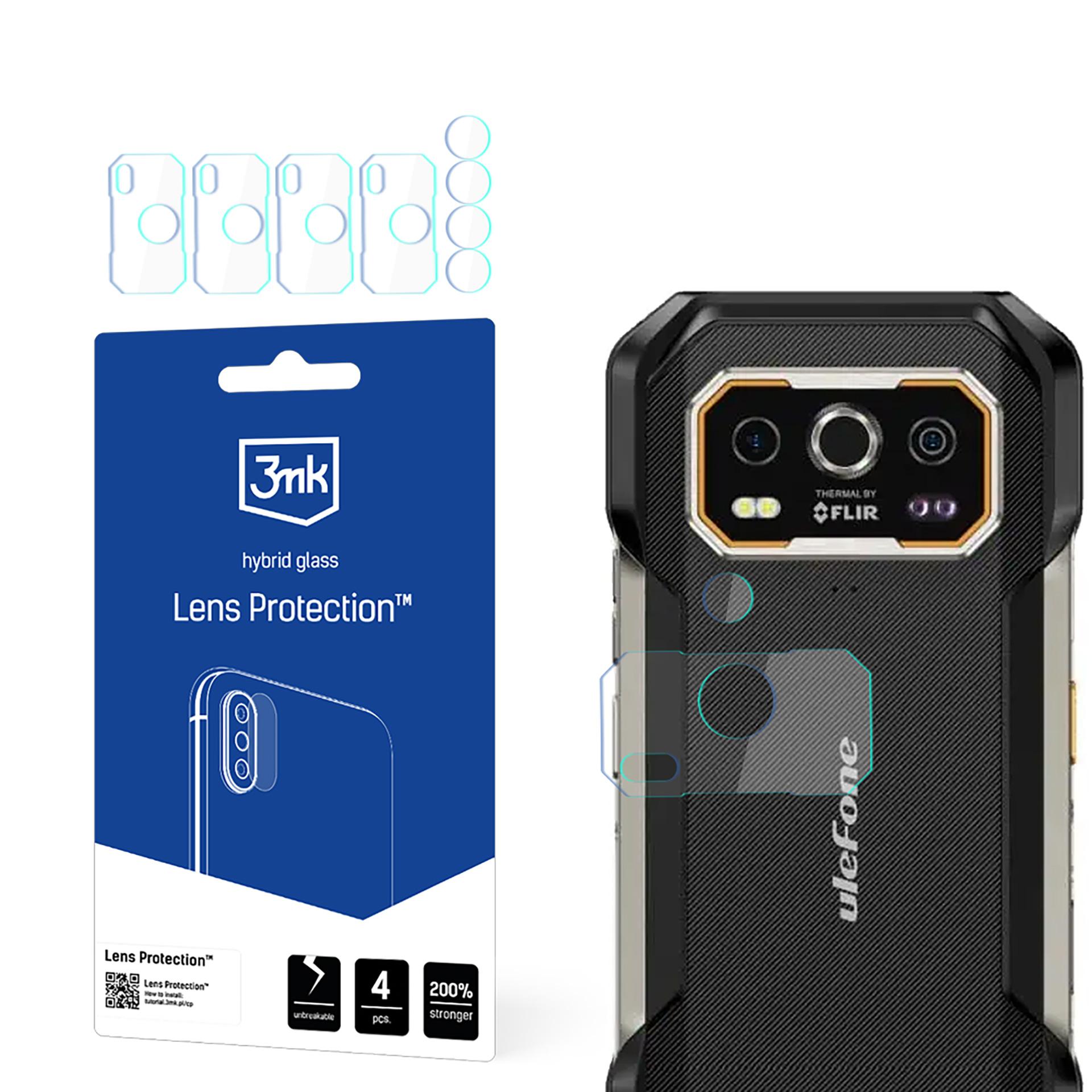 3mk Objektiivin suojalasi Ulefone Armor 27 Pro / 27T Pro -laitteelle