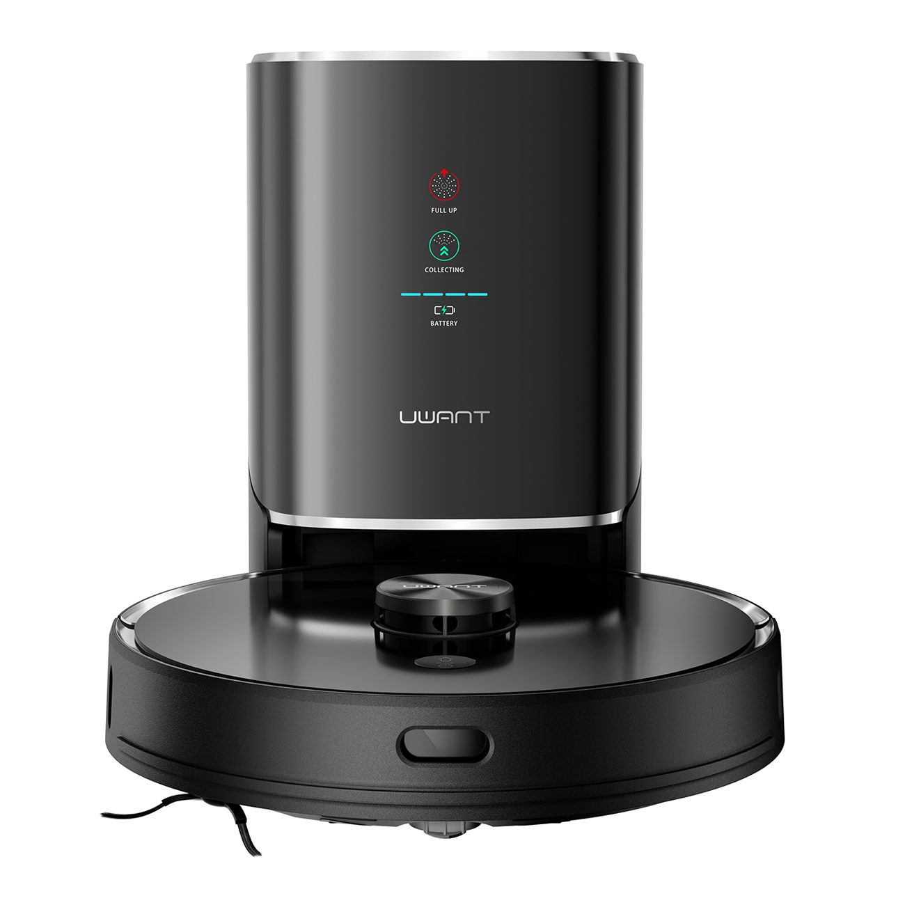UWANT U100 robotti-imuri moppitoiminnolla + lataus-/puhdistusasema - musta